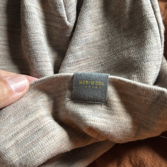 Meriwool layers heather 100% merino wool cap beanie hat - Picture 3 of 4